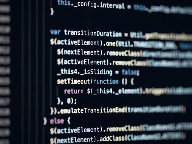 A development environment on screen during a build